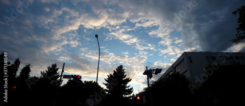 The earth where the divine sky and light of dusk were lost