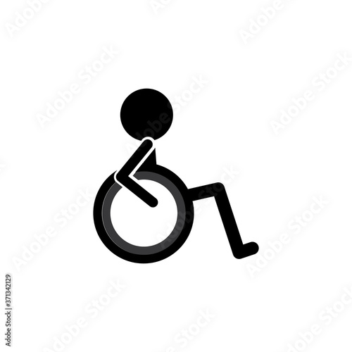 disabled isolated on white background