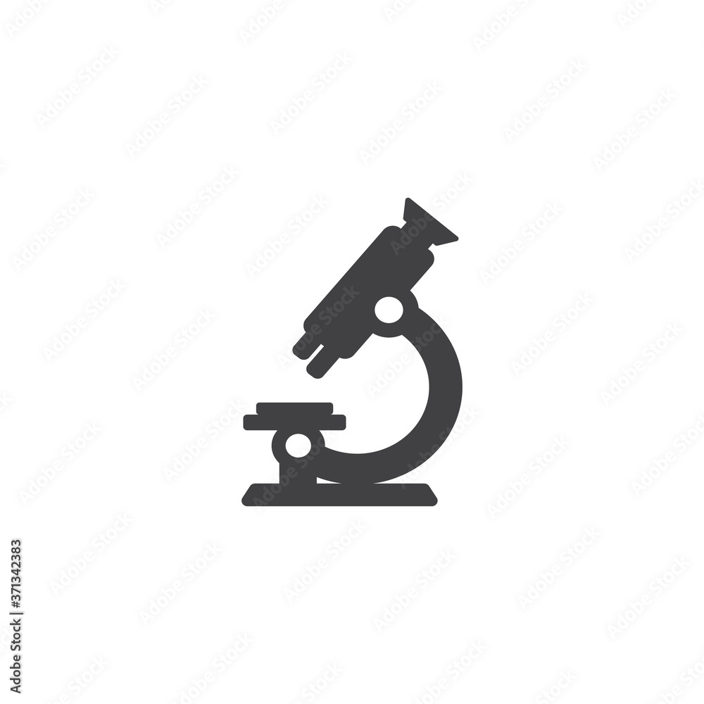 microscope side view icon logo microscope side view icon logo