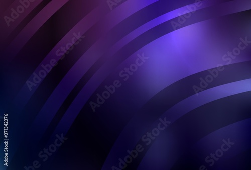 Dark Purple vector layout with curved lines.