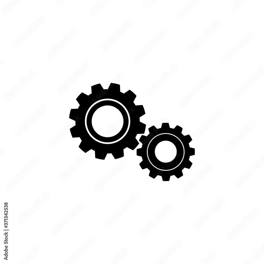 Setting gear isolated on white background Setting gear isolated on white background