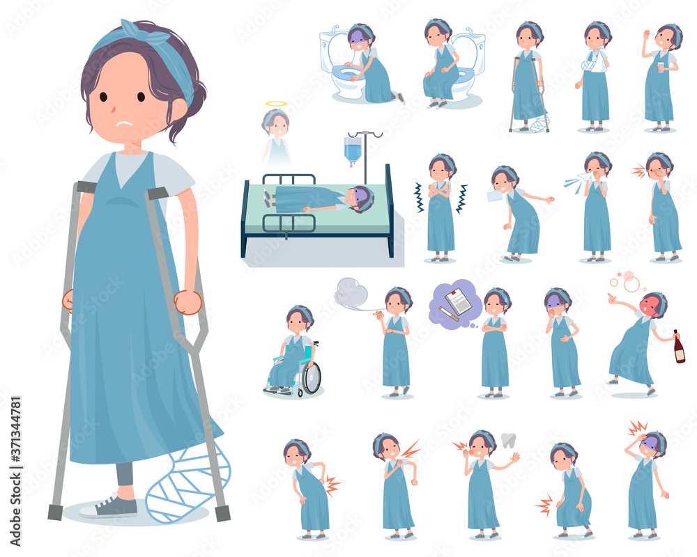 Obraz premium flat type hairband Pregnant women_sickness