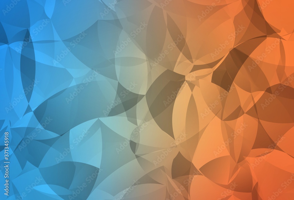 Obraz premium Light Blue, Yellow vector abstract mosaic pattern.