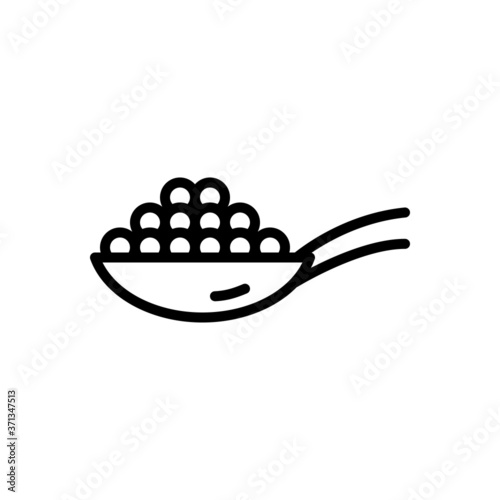 Black line icon for white pepper