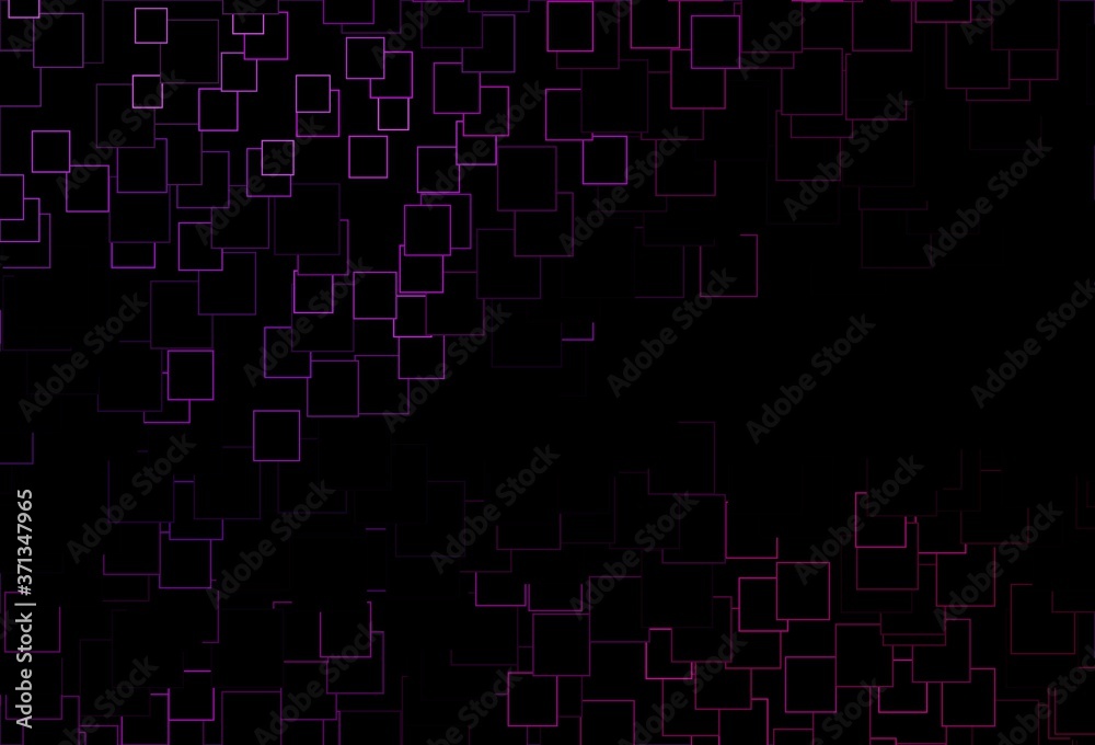 Dark Purple vector background with rectangles.