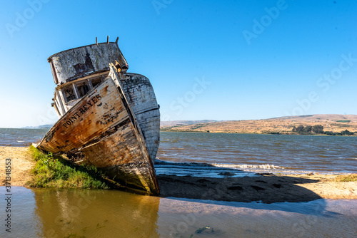 Shipwreck near Point Reyes National Seashore, Northern California.