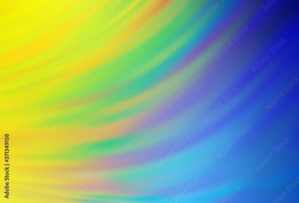 Light Blue, Yellow vector blurred bright pattern. A completely new colored illustration in blur style. Background for a cell phone.