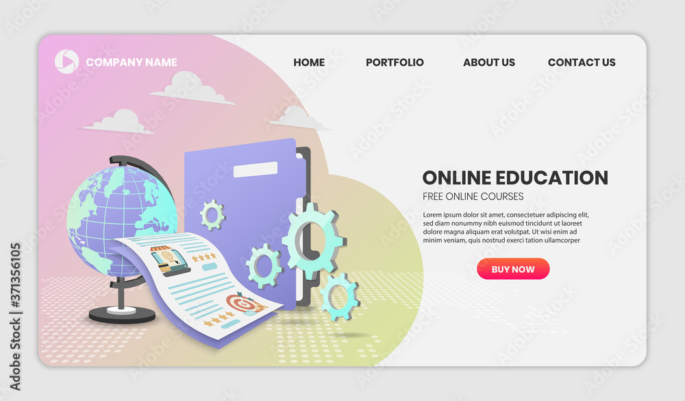 online education concept with document and colorful element. 3d vector illustration,Hero image for website. 3D vector Illustration. online education concept with document and colorful element. 3d vector illustration,Hero image for website. 3D vector Illustration.