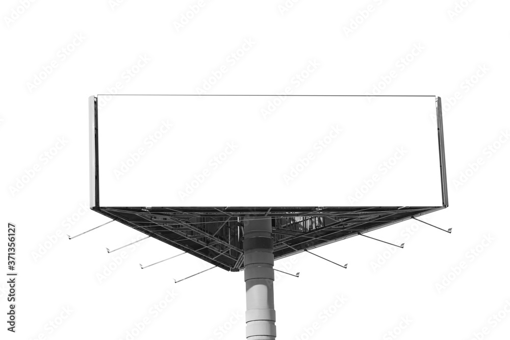 Obraz premium Blank billboard on white background