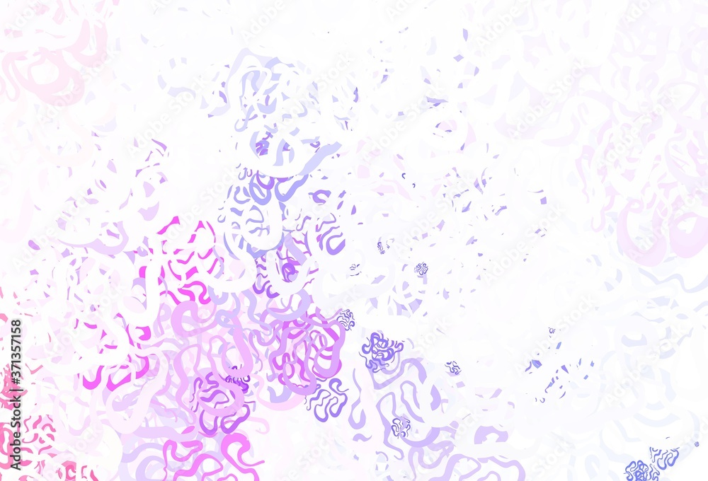 Light Purple, Pink vector background with wry lines. Light Purple, Pink vector background with wry lines.