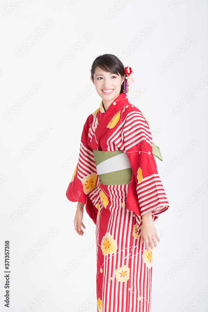 Fototapeta premium 浴衣姿の女性