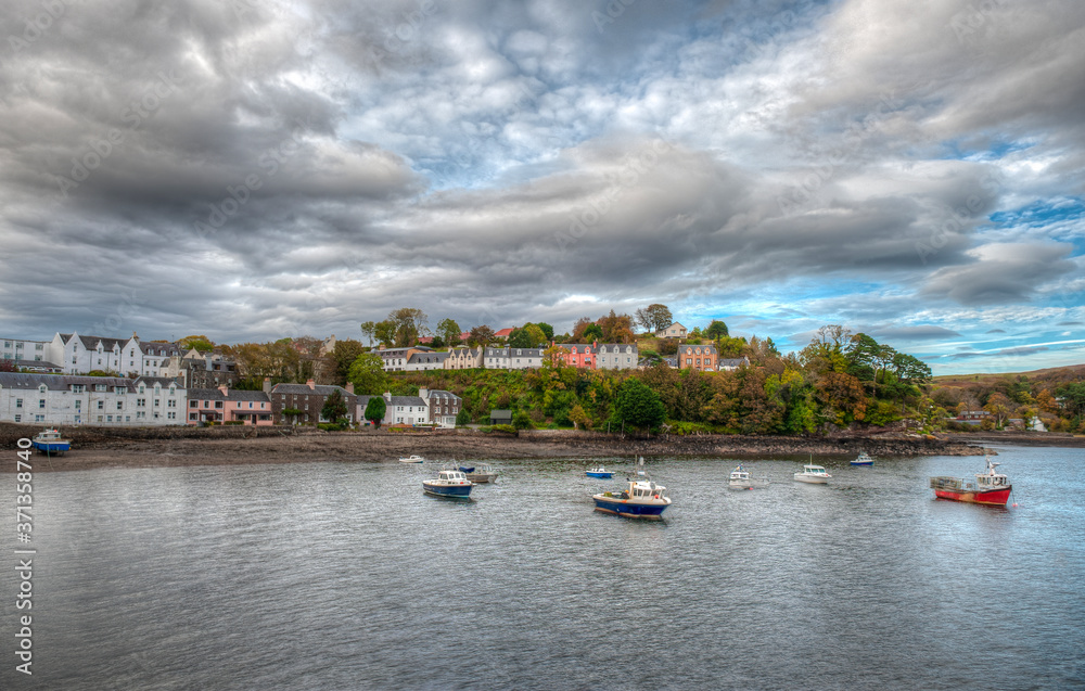 Portree is the capital and largest town on The Isle of Skye in the Inner Hebrides of Scotland, United Kingdom