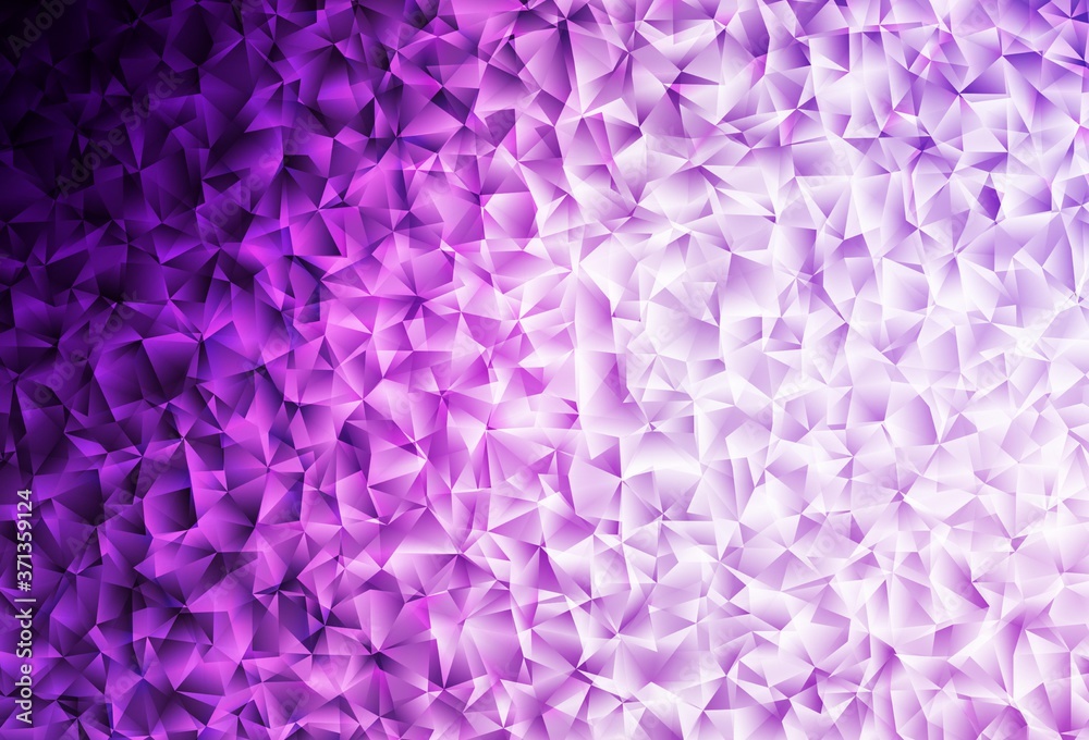Fototapeta premium Light Purple, Pink vector low poly background.