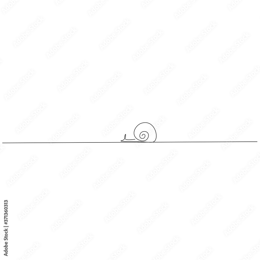 Snail animal card or print, vector illustration Snail animal card or print, vector illustration