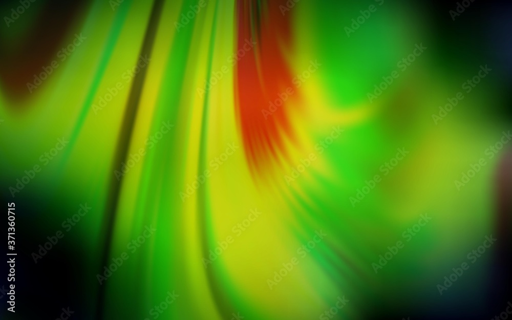 Obraz premium Dark Green, Yellow vector blurred bright texture. Colorful illustration in abstract style with gradient. New style for your business design.