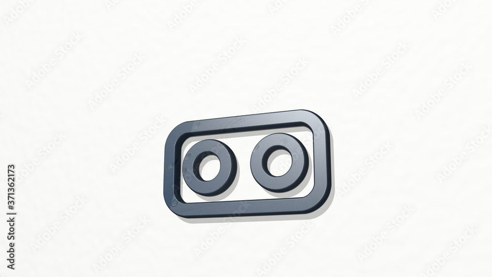 phone double camera 3D icon on the wall - 3D illustration for mobile and business phone double camera 3D icon on the wall - 3D illustration for mobile and business