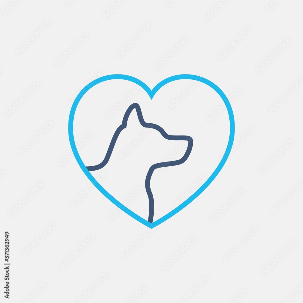 line bicolor veterinary icon, simple element from Pet-vet set, for web and mobile