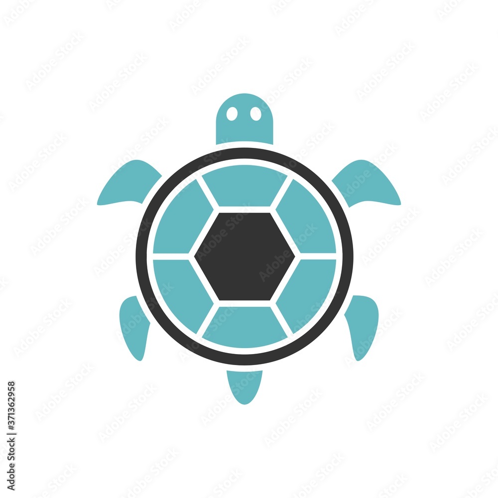 Obraz premium .bicolor tortoise icon, graphic illustration from Pet-vet collection, for web and app design