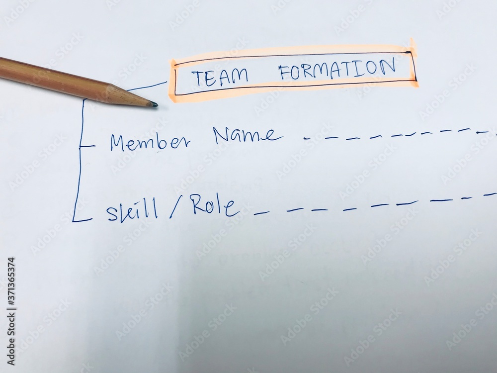 Team Formation Declaration blank form of team formation include member name and skill, role for ...