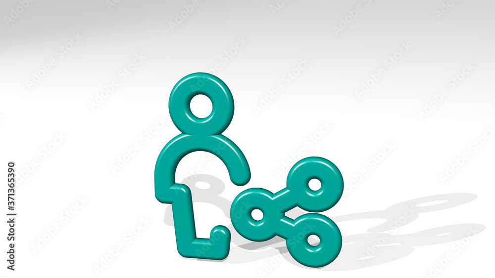 SINGLE NEUTRAL ACTIONS SHARE 3D icon casting shadow - 3D illustration for background and isolated SINGLE NEUTRAL ACTIONS SHARE 3D icon casting shadow - 3D illustration for background and isolated