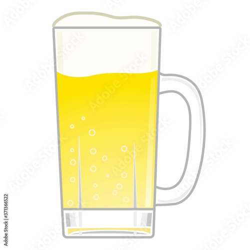 ジョッキのビールのイラスト