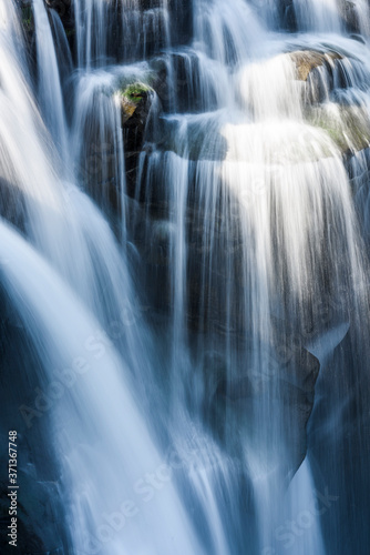 Close-up waterfall, Shifen Waterfall, New Taipei, Taiwan.