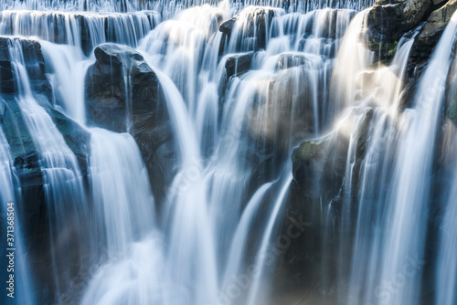 Close-up waterfall  Shifen Waterfall  New Taipei  Taiwan.