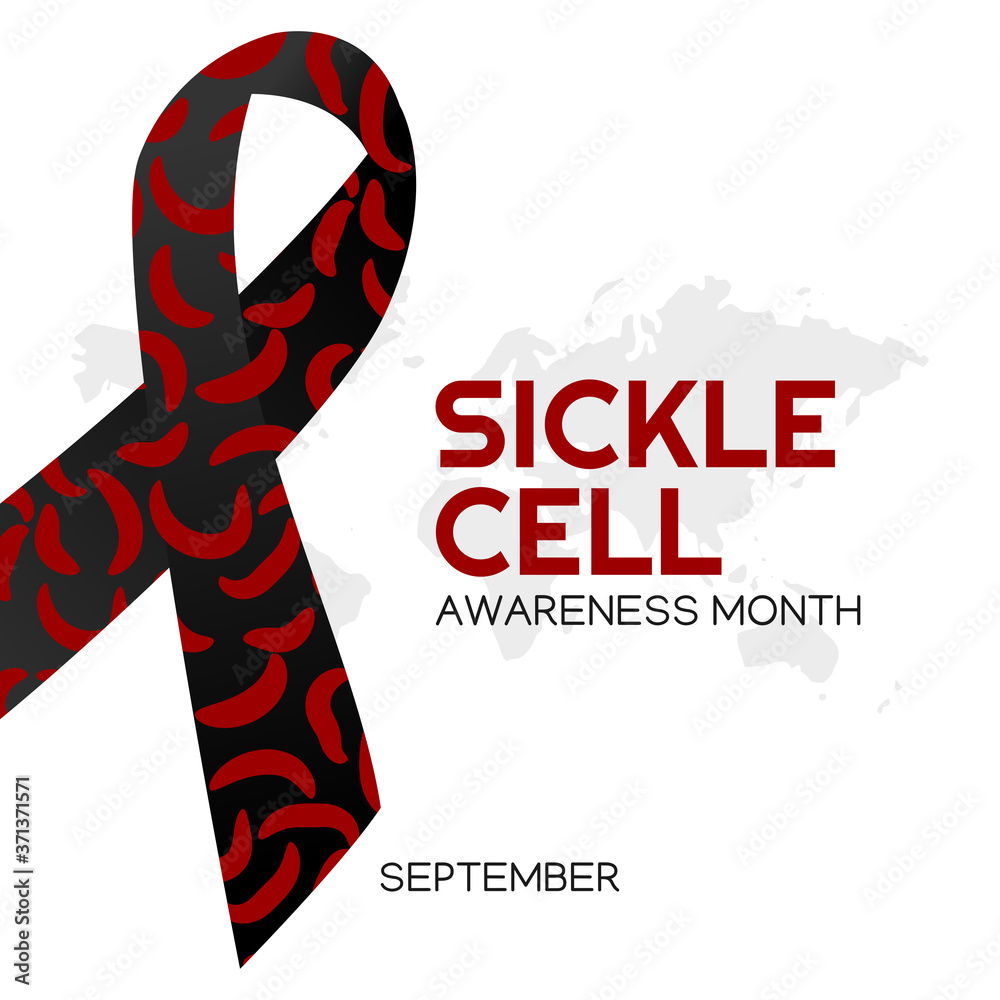 Vector graphic of Sickle cell Awareness Month good for Sickle cell Awareness celebration. flat