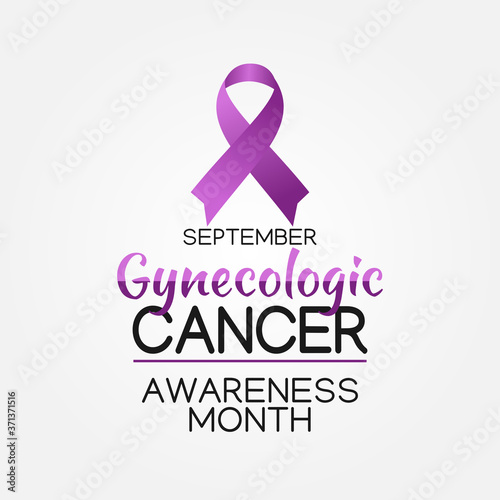 Vector graphic of Gynecologic Cancer Awareness Month good for Gynecologic Cancer Awareness celebration. flat design. flyer design.flat illustration.