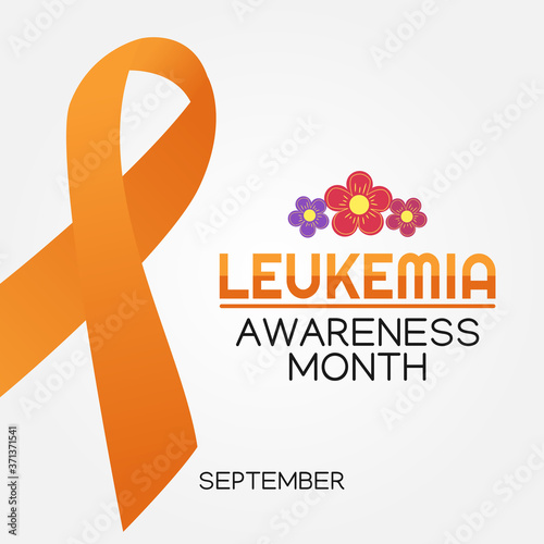 Vector graphic of Leukemia Awareness Month good for Leukemia Awareness celebration. flat design. flyer design.flat illustration.