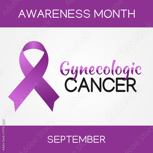 Vector graphic of Gynecologic Cancer Awareness Month good for Gynecologic Cancer Awareness celebration. flat design. flyer design.flat illustration.