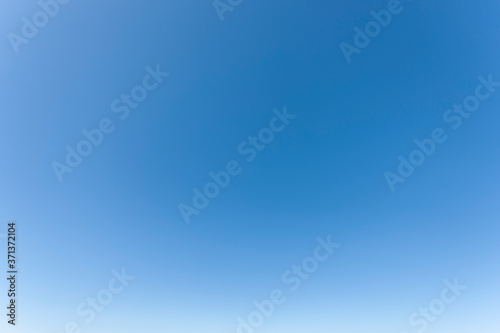 Clear blue sky. Copy space