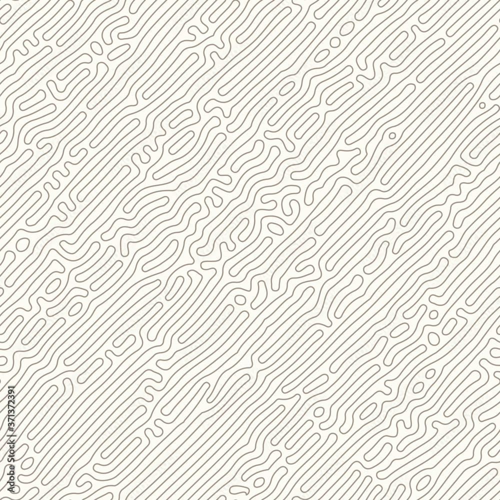 Abstract organic background, natural maze labyrinth, reaction diffusion pattern, organic shapes seamless vector pattern