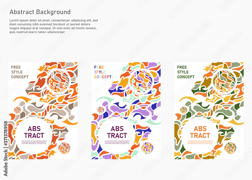 colorful abstract background. banner layout design, landing page design, poster design