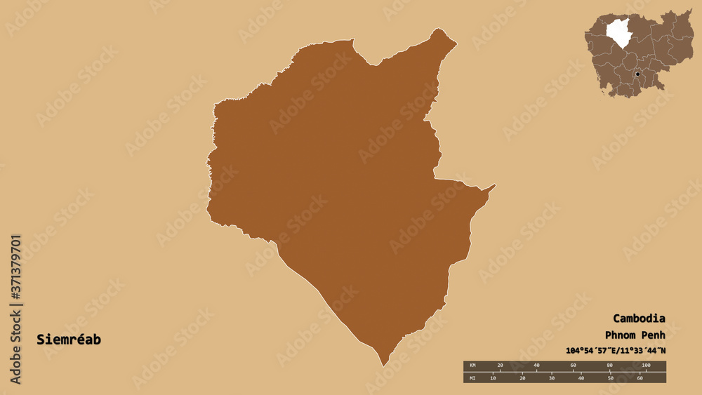 Fototapeta premium Siemréab, province of Cambodia, zoomed. Pattern