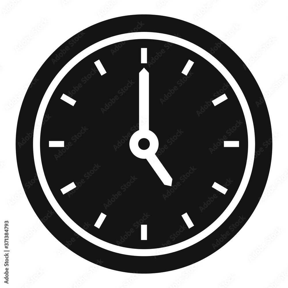 Office wall clock repair icon. Simple illustration of office wall clock repair vector icon for web design isolated on white background Office wall clock repair icon. Simple illustration of office wall clock repair vector icon for web design isolated on white background