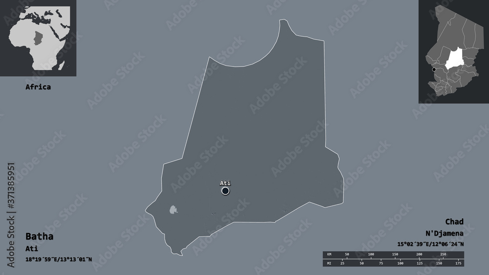 Batha, region of Chad,. Previews. Administrative