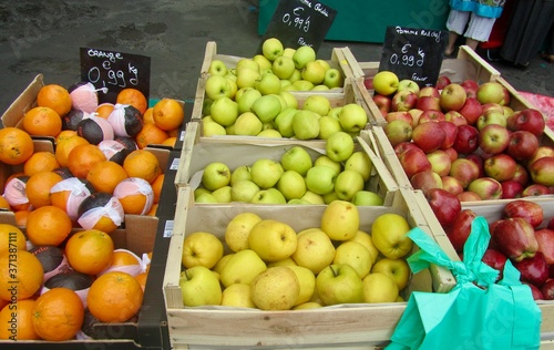 Stalls at a Market in France