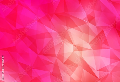 Light Red, Yellow vector low poly texture.
