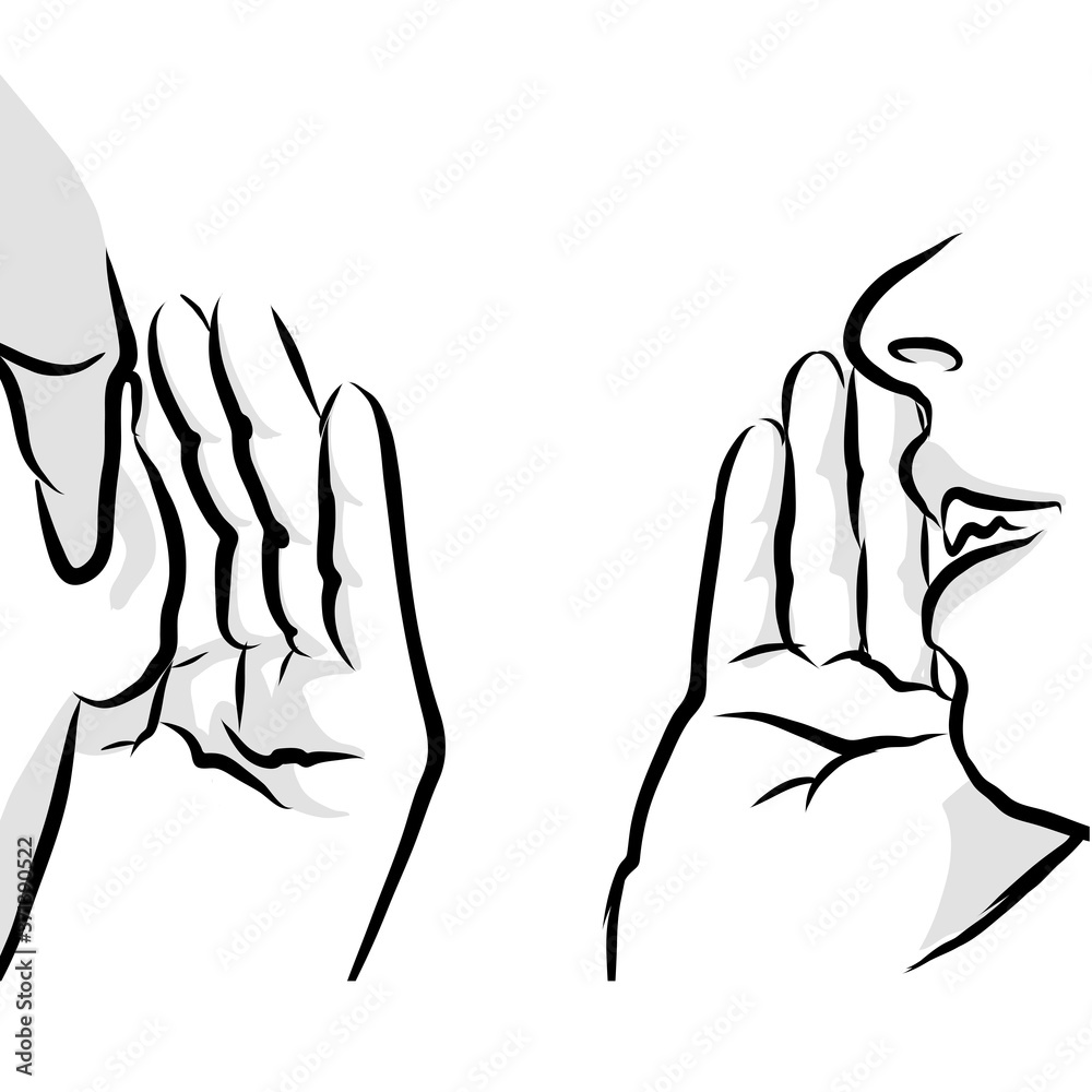 Fototapeta premium Telling secrets scene