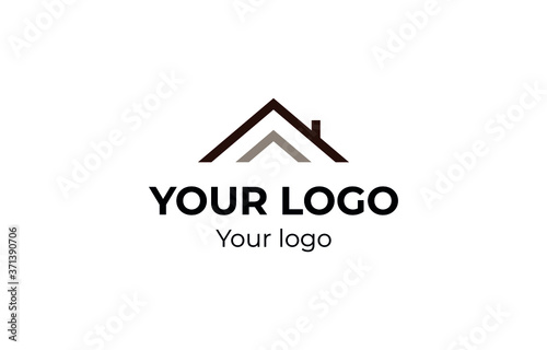 Logo - silhouette of a roof with a chimney