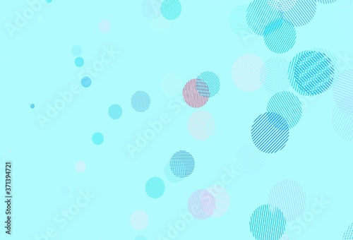 Light Blue, Red vector template with circles. © smaria2015