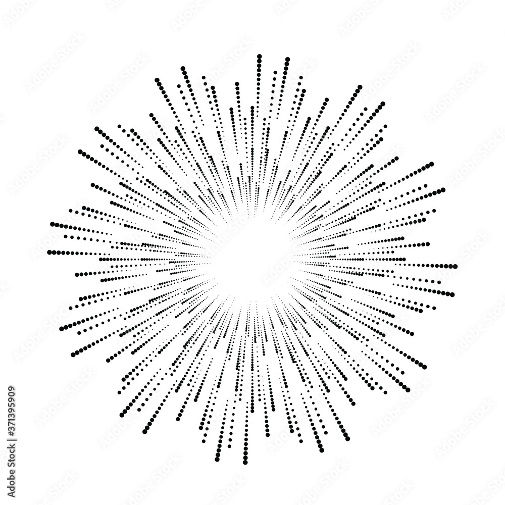 Obraz premium Halftone dots in circle form. round logo . vector dotted frame . design element