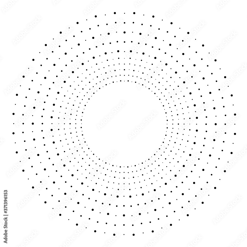 Halftone dots in circle form. round logo . vector dotted frame . design element Halftone dots in circle form. round logo . vector dotted frame . design element