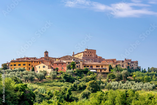  Beautiful view of the picturesque Tuscan village of Lari, Pisa, Italy