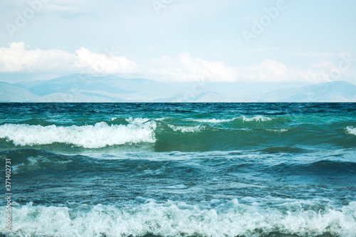 Fototapeta Naklejka Na Ścianę i Meble -  small blue waves