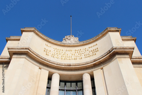 palais de chaillot in paris (france) photo