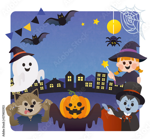 Happy halloween background material