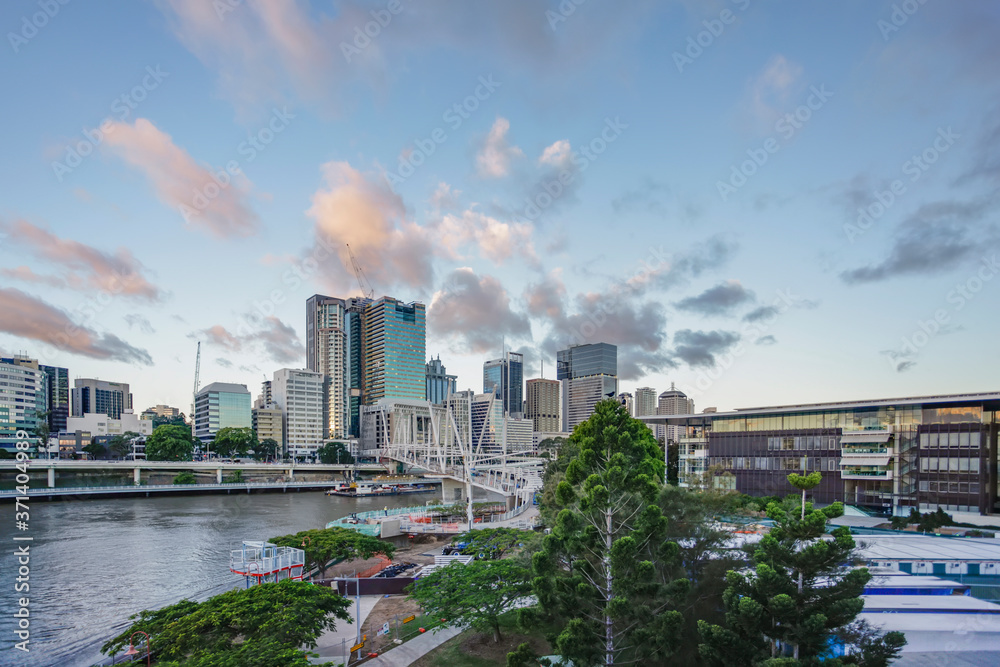 The Central business district of Brisbane, Australia