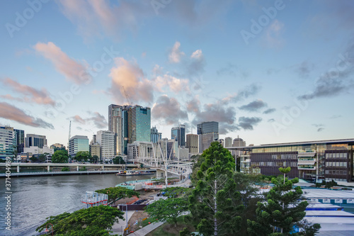 The Central business district of Brisbane, Australia